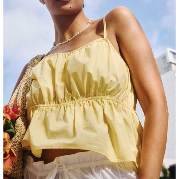 RICHER POORER stella cotton tank in blue ripple print size XL - Picture 7 of 9